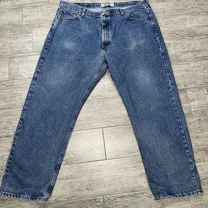 Wrangler Jeans Mens 42 Medium Wash Denim 100%‎ Cotton ZM200SW 42x30
